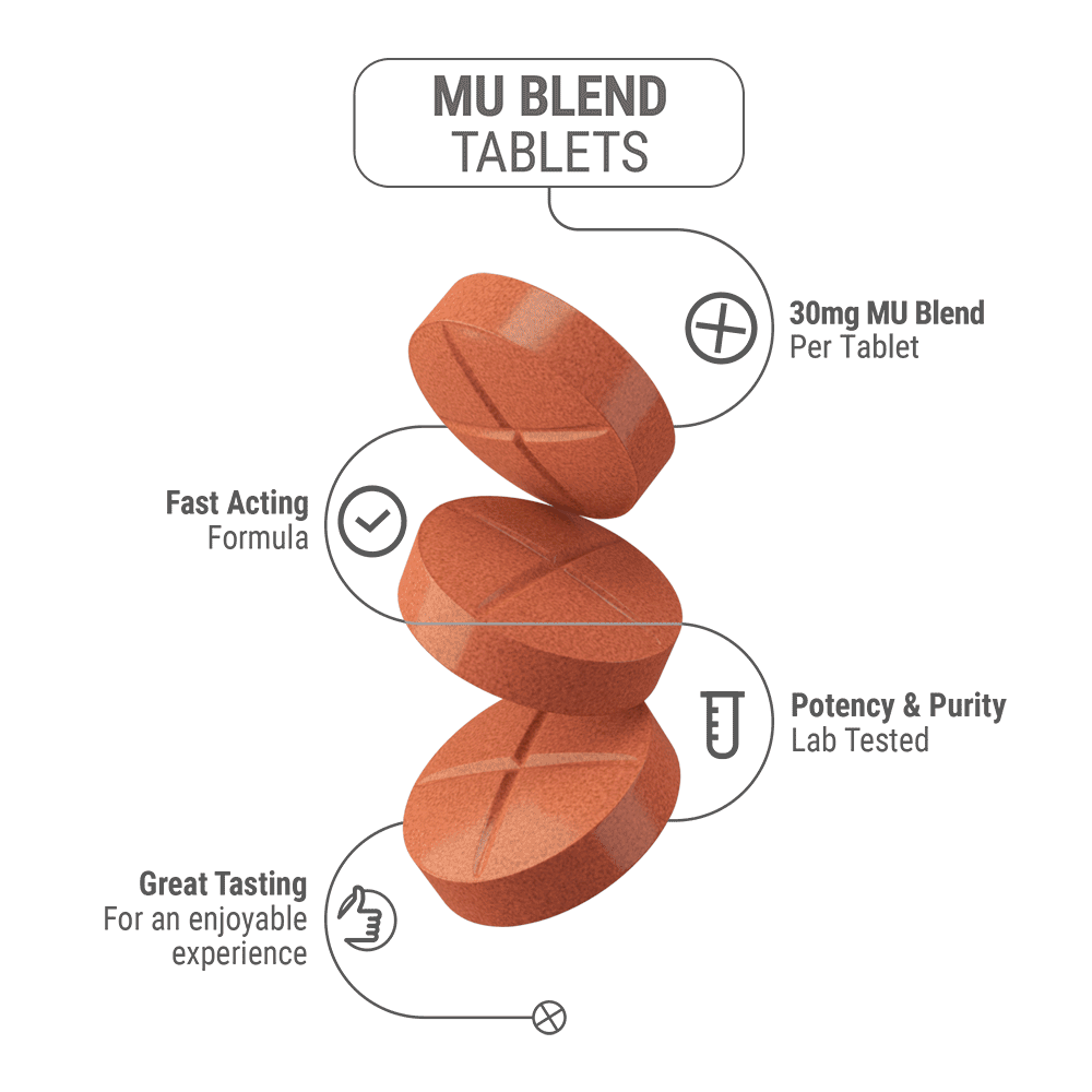 30mg MU Blend Tablets - Peach - 5