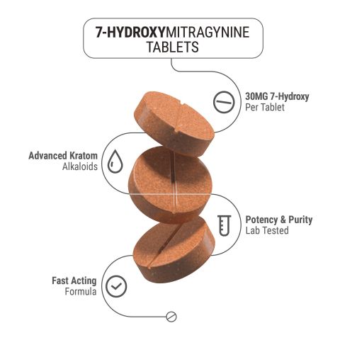 30mg 7-Hydroxy Tablets - Citrus - Chill Extreme - Thumbnail 4