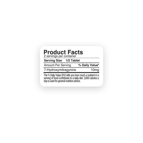 20mg 7-Hydroxy Tablets - Mango - 1ct - 7Dose - Thumbnail 5