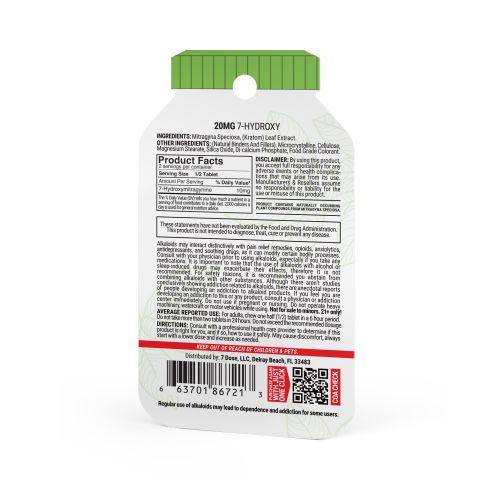 20mg 7-Hydroxy Tablets - Mint - 1ct - 7Dose - Thumbnail 6