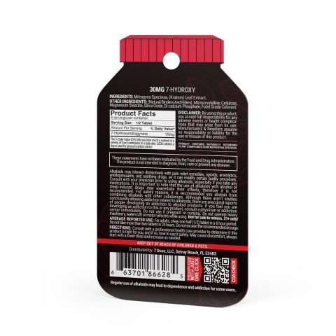 30mg 7-Hydroxy Tablets - Berries - 3ct - 7Dose - Thumbnail 6