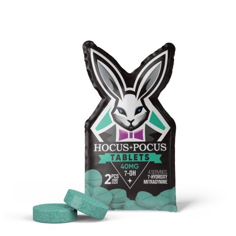 20mg 7-Hydroxy Tablets - Unflavored - 2ct - Hocus Pocus - Thumbnail 1