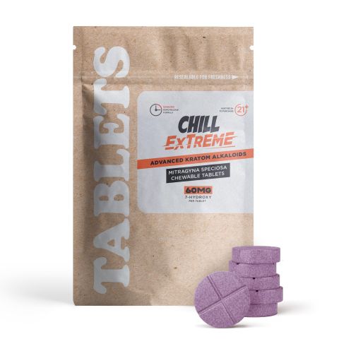 60mg 7-Hydroxy Tablets - Grape - Chill Extreme - Thumbnail 2