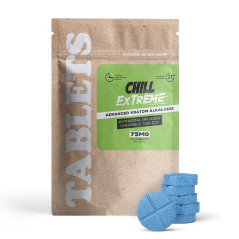 75mg 7-Hydroxy Tablets - Blueberry - Chill Extreme - Thumbnail 2