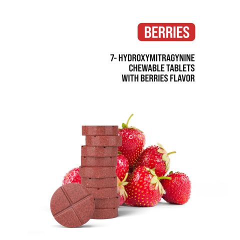 50mg 7-Hydroxy Tablets - Berries - Thumbnail 5