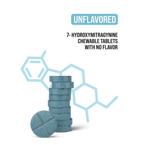 50mg 7-Hydroxy Tablets - Unflavored - Thumbnail 5