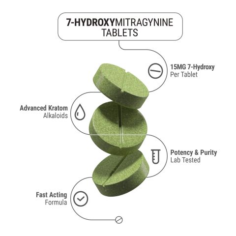 15mg 7-Hydroxy Tablets - Mint - Thumbnail 4