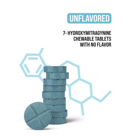 100mg 7-Hydroxy Tablets - Unflavored - Thumbnail 5