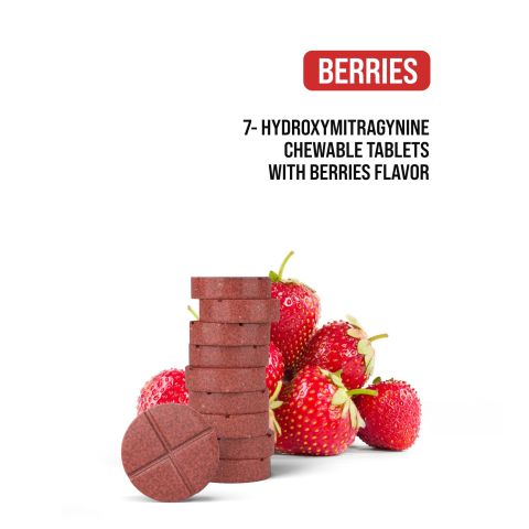 80mg 7-Hydroxy Tablets - Berries - Thumbnail 5