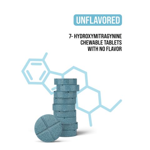 80mg 7-Hydroxy Tablets - Unflavored - Thumbnail 5