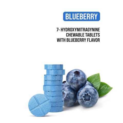 75mg 7-Hydroxy Tablets - Blueberry - Thumbnail 5