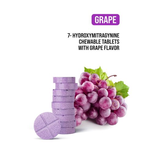 60mg 7-Hydroxy Tablets - Grape - Thumbnail 5