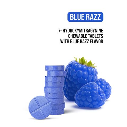 50mg 7-Hydroxy Tablets - Blue Razz - Thumbnail 2