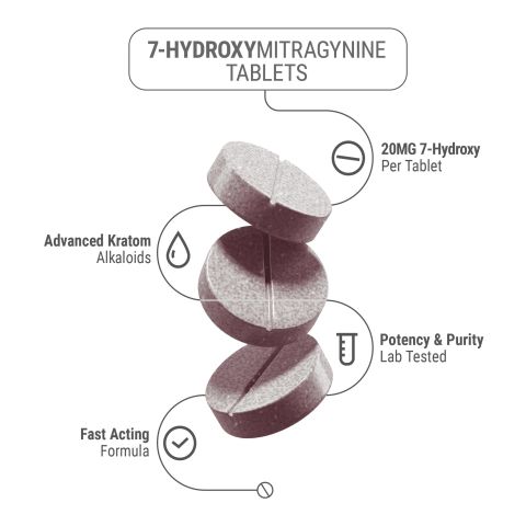 20mg 7-Hydroxy Tablets - Lychee - Thumbnail 3