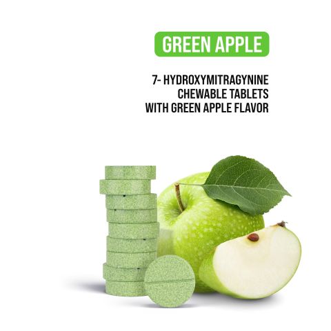 20mg 7-Hydroxy Tablets - Green Apple - Thumbnail 5