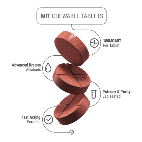 100mg Kratom Extract MIT-100 Tablets - Berries - Thumbnail 5
