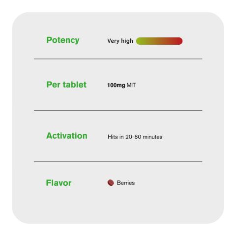 100mg Kratom Extract MIT-100 Tablets - Berries - Thumbnail 6