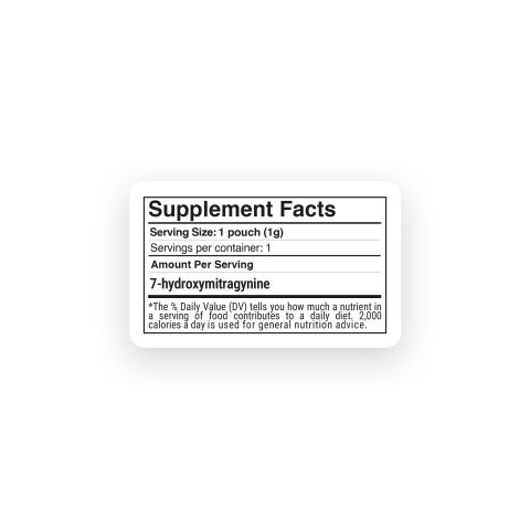 1,000mg 7-Hydroxy Powder - Unflavored - Thumbnail 9