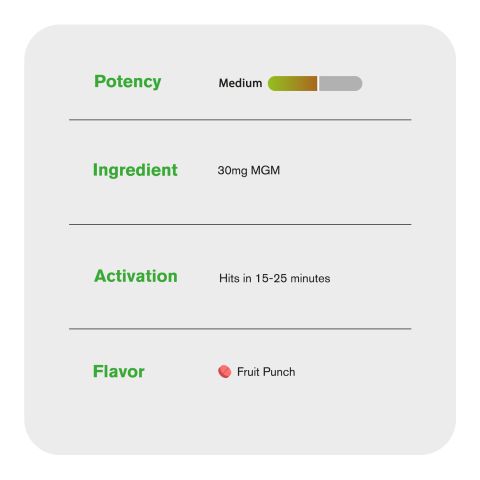 30mg MGM-15 Tablets - Fruit Punch - Thumbnail 6