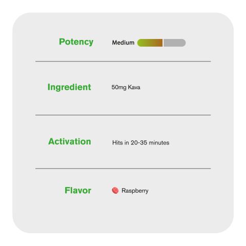 50mg Kava & Nano Tablets - Raspberry - Thumbnail 6