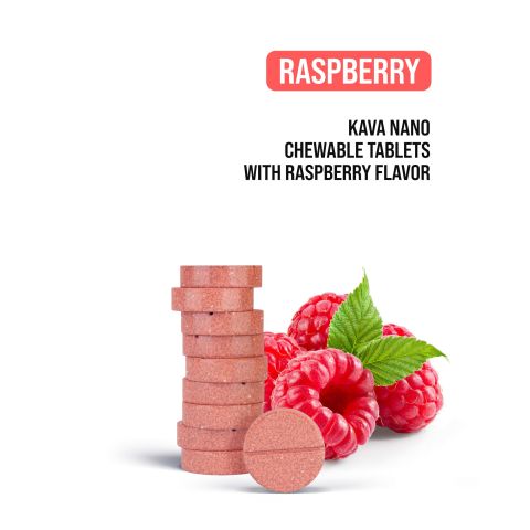 25mg Kava & Nano Tablets - Raspberry - Thumbnail 4