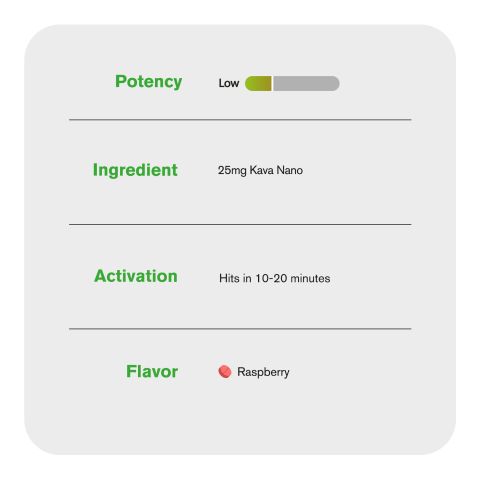 25mg Kava & Nano Tablets - Raspberry - Thumbnail 6