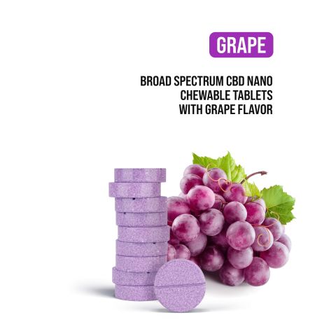 25mg Broad Spectrum CBD & Nano Tablets - Grape - Thumbnail 4