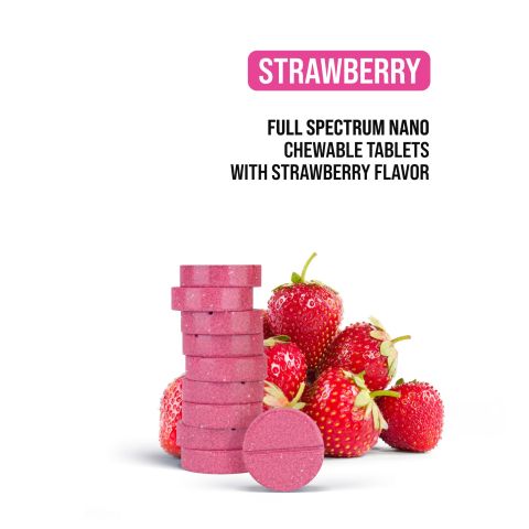 25mg Cannabidiol Nano Tablets - Strawberry - Thumbnail 4