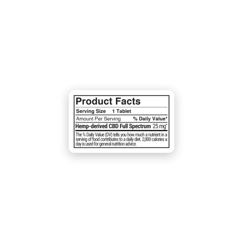 25mg Cannabidiol Nano Tablets - Strawberry - Thumbnail 10