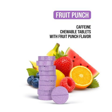 200mg Caffeine Tablets - Fruit Punch - Thumbnail 4