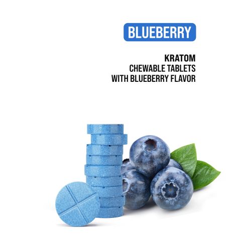 50mg Kratom & Nano Tablets - Blueberry - Thumbnail 4