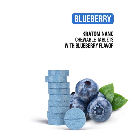25mg Kratom & Nano Tablets - Blueberry - Thumbnail 4