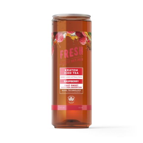 50g MIT, Kratom, Nano Iced Tea - Raspberry - Fresh - Thumbnail 1