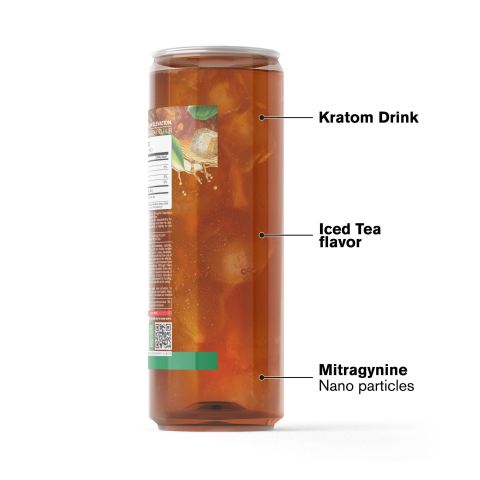 50g Mitragynine, Nano, Kratom Iced Tea - Unsweetened - Fresh - Thumbnail 3