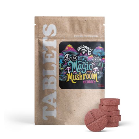 50mg 7OH & Mushroom Blend Tablets - Berries - Shrooomies - Thumbnail 2