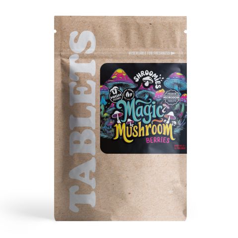 50mg 7OH & Mushroom Blend Tablets - Berries - Shrooomies - Thumbnail 3