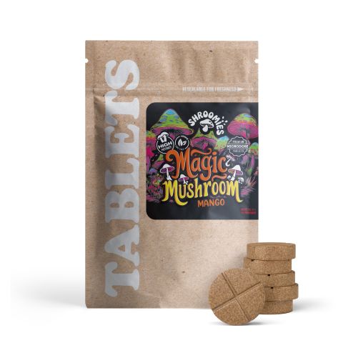 50mg 7OH & Mushroom Blend Tablets - Mango - Shrooomies - Thumbnail 2