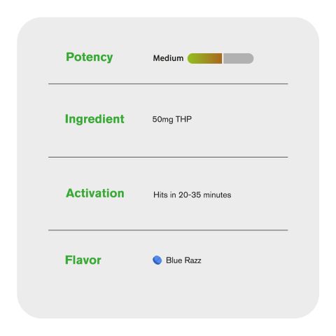 50mg 7-Hydroxy Tablets - Blue Razz - Thumbnail 6