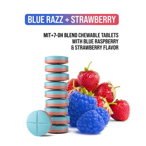 150mg 7OH & Mitragynine Tablets - Blue Razz + Strawberry - Thumbnail 5