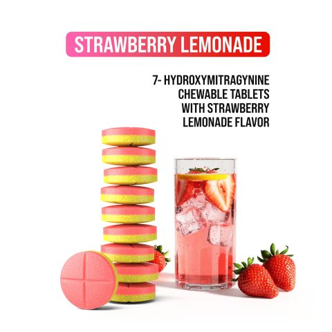 20mg 7-Hydroxy Tablets - Strawberry + Lemonade - Thumbnail 5