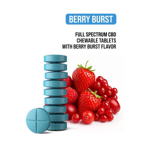 200mg Full Spectrum CBD Tablets - Berry Burst - Chill Plus - Thumbnail 5