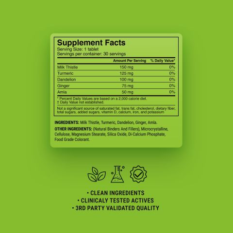 500mg - Liver Detox - Live Mint - Mood Tablets - Thumbnail 9