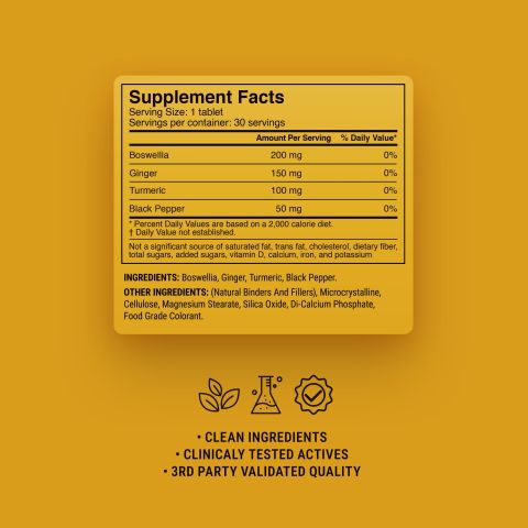 500mg - Ginger & Boswellia - Spiced Mango - Mood Tablets - Thumbnail 9