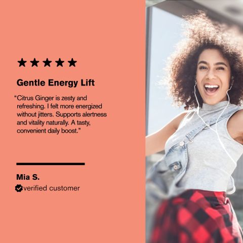 500mg - Natural Energy Boost - Citrus Ginger - Mood Tablets - Thumbnail 7