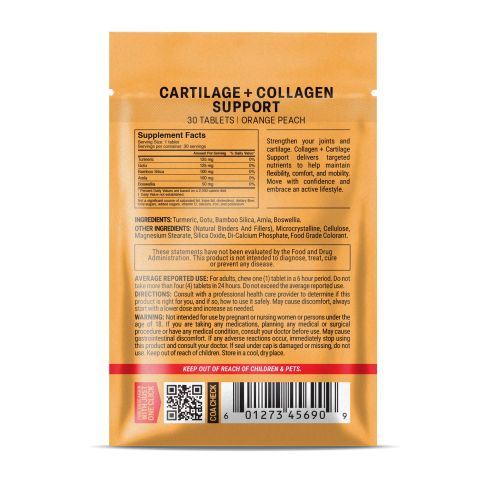 500mg - Collagen + Cartilage Support - Orange Peach - Mood Tablets - Thumbnail 8