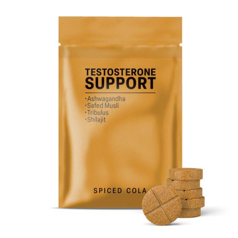 500mg - Testosterone Support - Ashwagandha, Safed Musli, Shilajit, Tribulus - Spiced Cola - Mood Tablets - Thumbnail 2