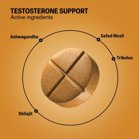 500mg - Testosterone Support - Ashwagandha, Safed Musli, Shilajit, Tribulus - Spiced Cola - Mood Tablets - Thumbnail 5