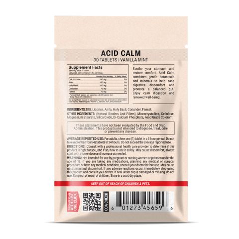500mg - Acid Calm - Vanilla Mint - Mood Tablets - Thumbnail 8