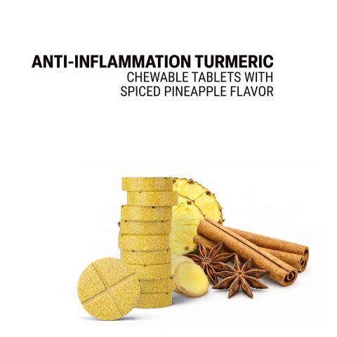 500mg - Anti-Inflammation Turmeric - Spiced Pineapple - Mood Tablets - Thumbnail 4