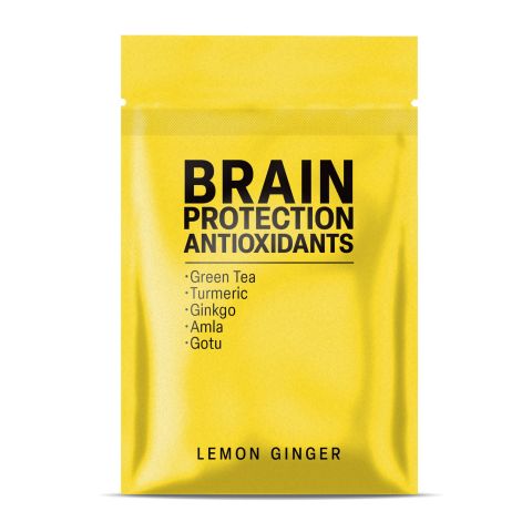 500mg - Brain Protection Antioxidants - Lemon Ginger - Mood Tablets - Thumbnail 3